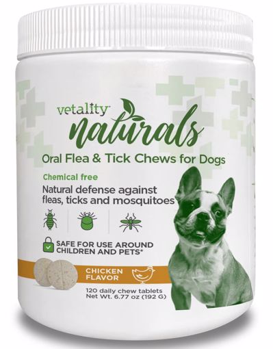 120 CT. Vetality Naturals Oral Flea & Tick Chews - Dog
