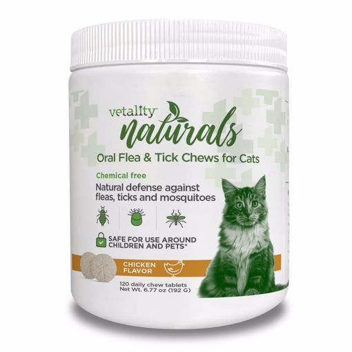 120 CT. Vetality Naturals Oral Flea & Tick Chews - Cat