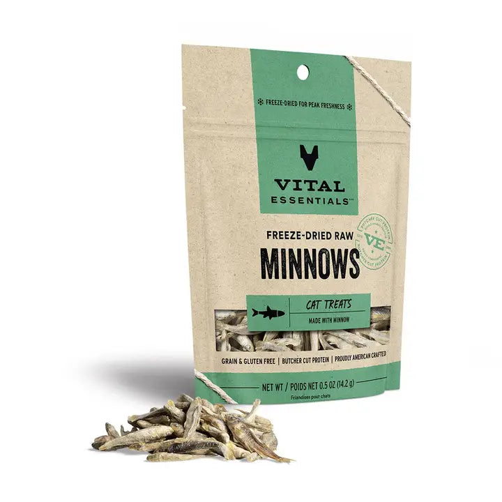 Vital Essentials Freeze-Dried Minnows Cat Treats 0.5 oz