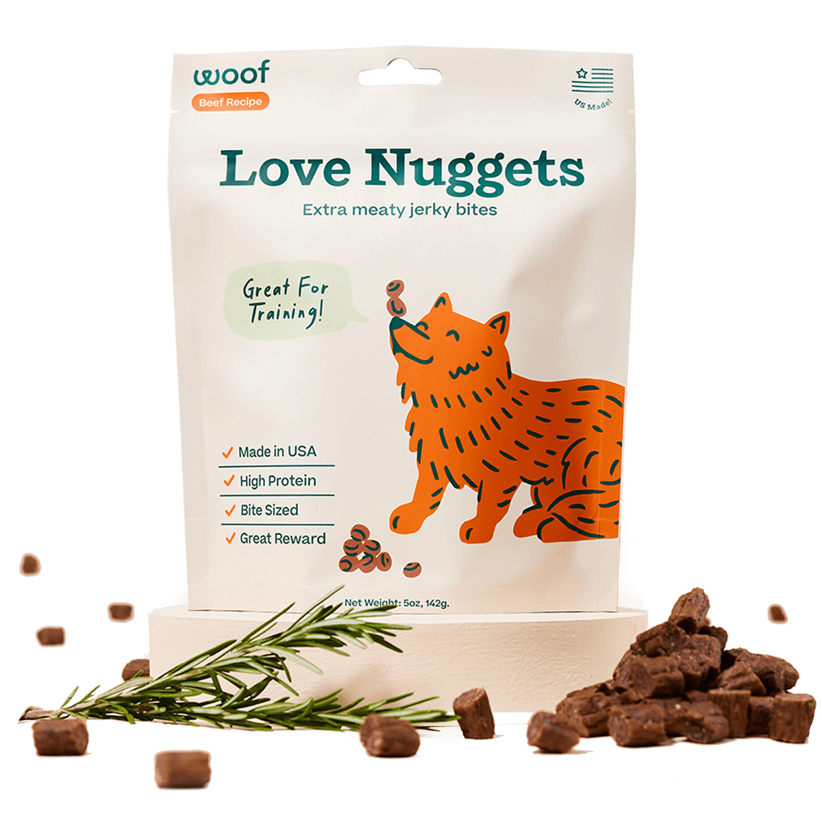 Woof Love Nuggets - Beef
