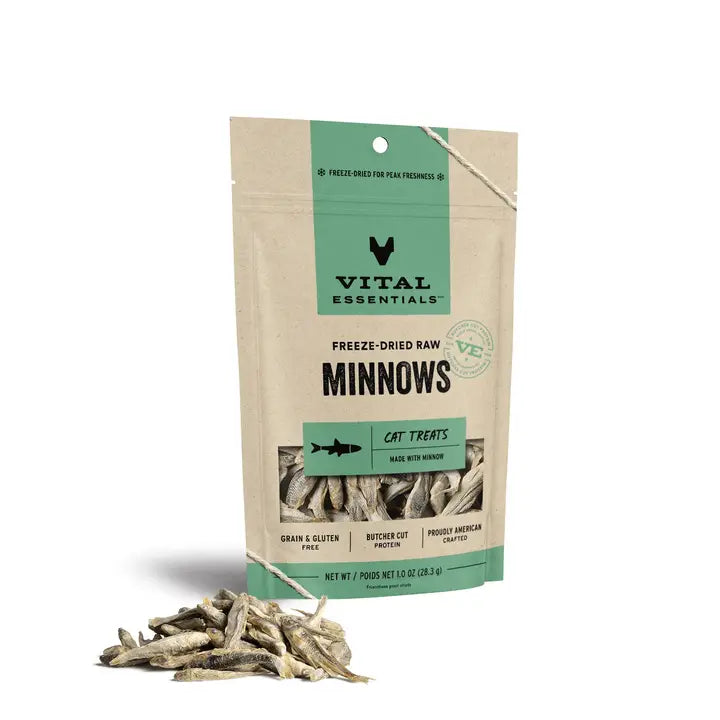 Vital Essentials Freeze-Dried Minnows Cat Treats 0.5 oz
