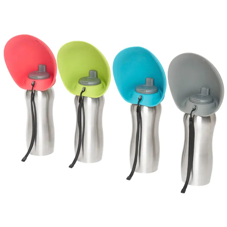 Messy Mutts Stainless W/Silicone Travel Water Bottle