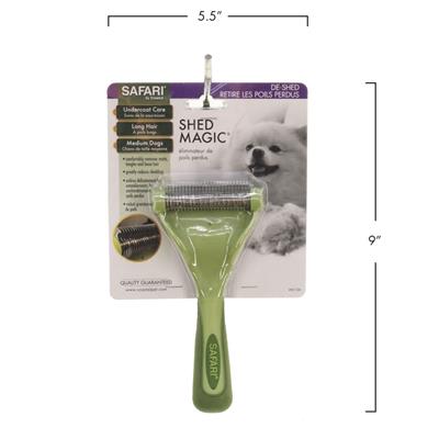 Safari® Shed Magic® De-Shedding Tool for Medium to Long Hair