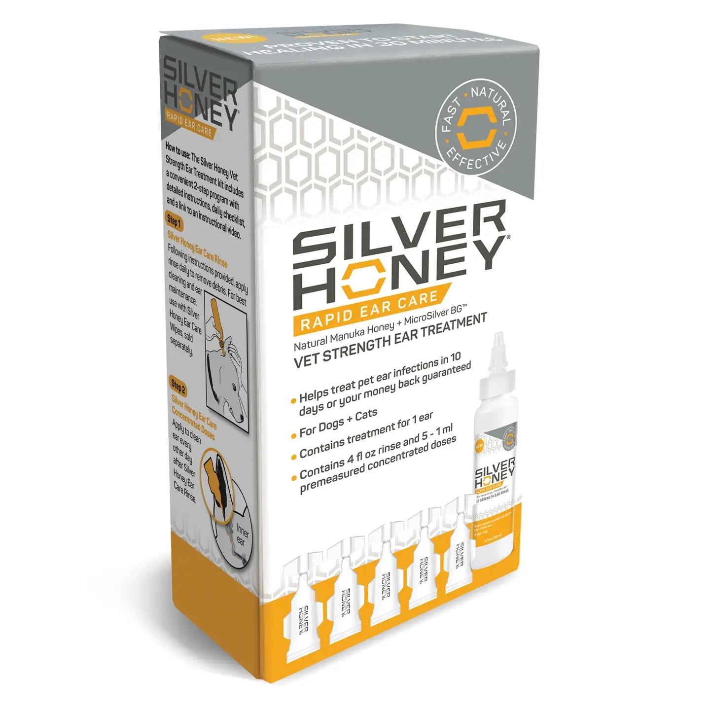 Absorbine Pet - Silver Honey Rapid Ear Care Ear Treatment