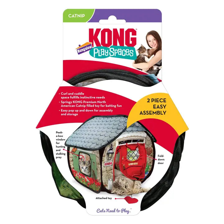 Kong Play Spaces Bungalow Cat Toy Multi-Color