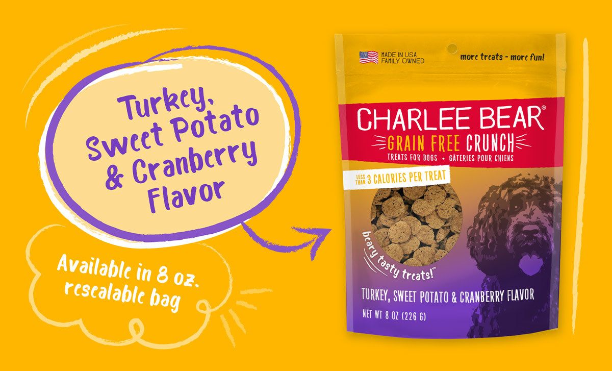 Charlee Bear Grain Free Crunchy Treats - 8 oz