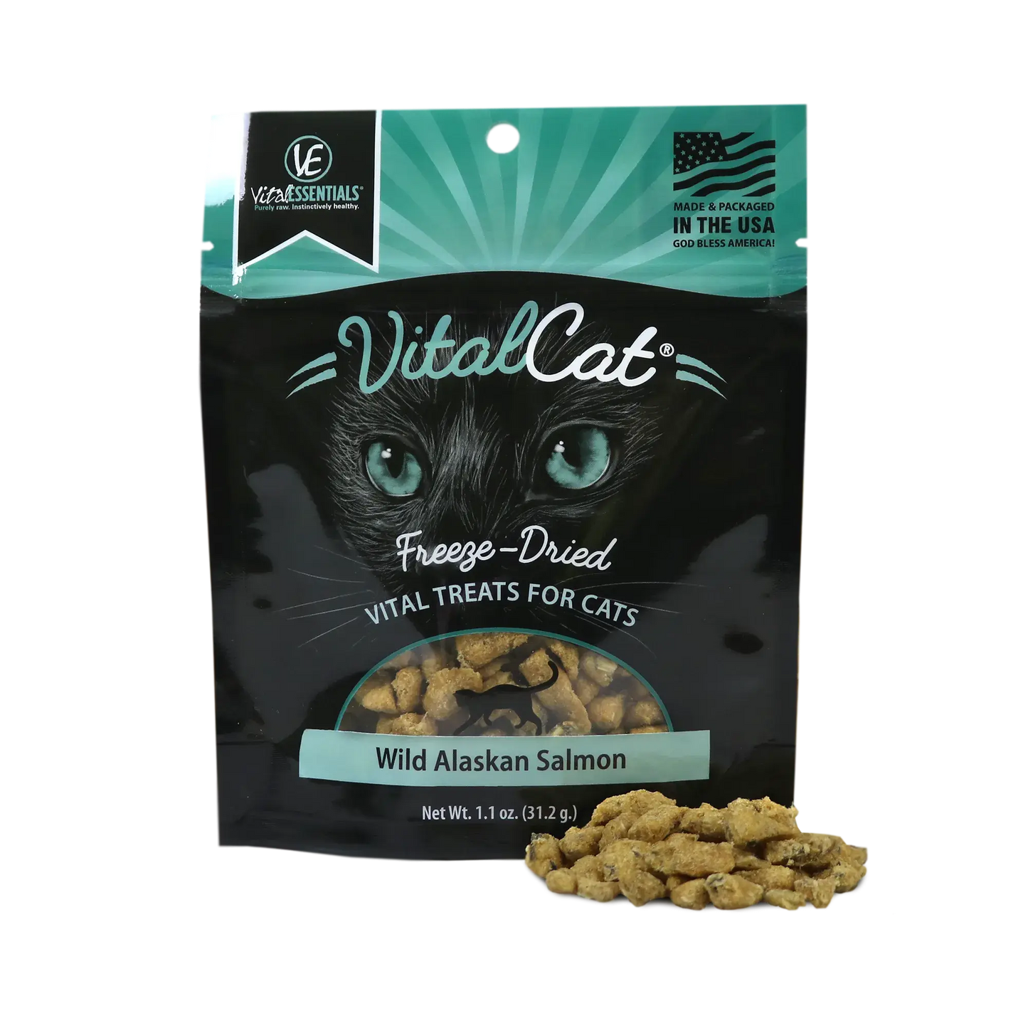 Vital Essentials Freeze-Dried Wild Alaskan Salmon Cat Treats