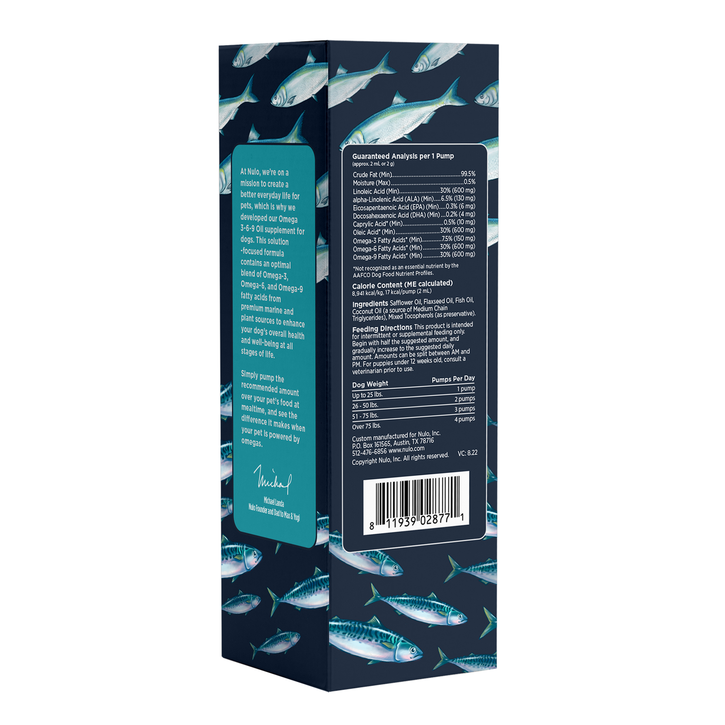 Nulo Oil Supplement - Omega 3-6-9 Skin, Coat & Organ Support 16oz