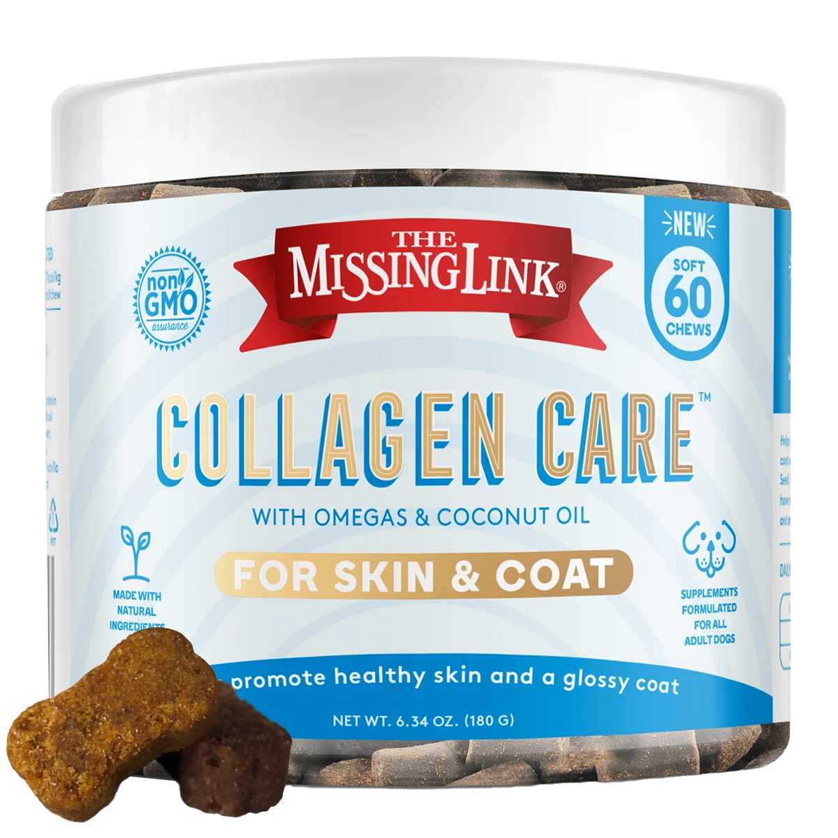 The Missing Link-Collagen Care Skin And Coat Soft Chew 60Ct