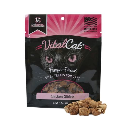 Vital Essentials Freeze-Dried Chicken Giblets Cat Treats 1oz