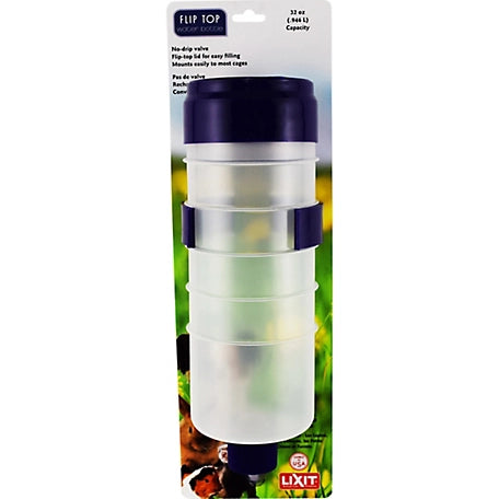 Lixit Flip Top Small Animal Water Bottle - 32 oz