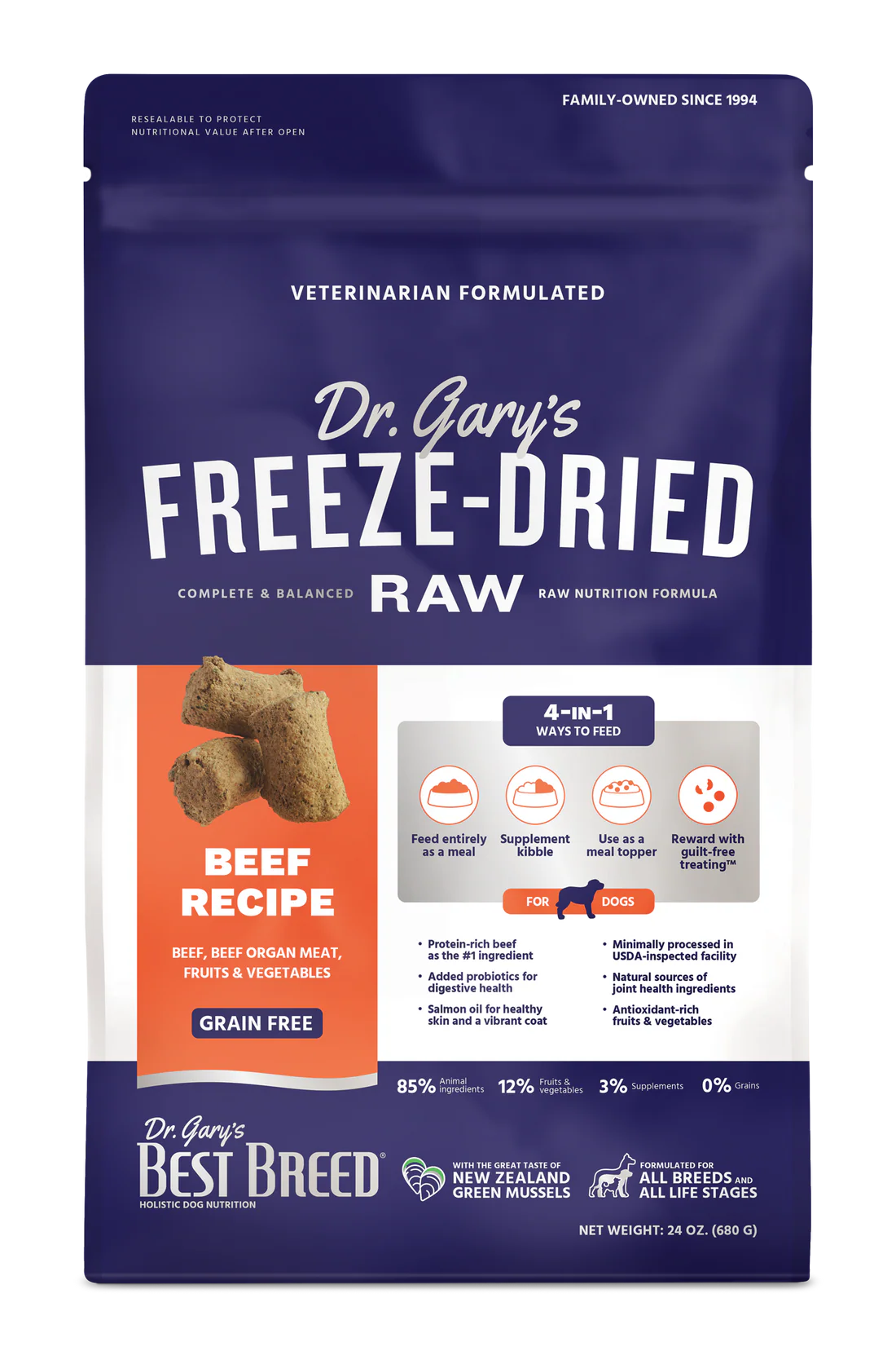 Dr Gary's Freeze-Dried Dog Food