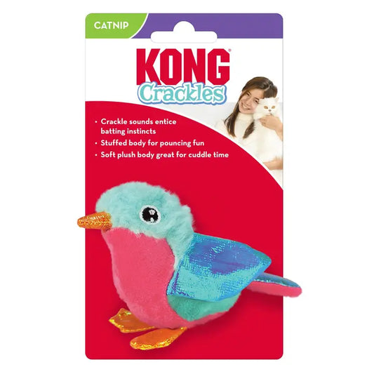 Kong Crackles Tweetz Bird Catnip Toy Multi-Color