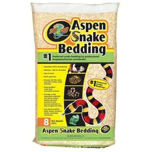 Zoo Med Aspen Snake Bedding - 8 qts
