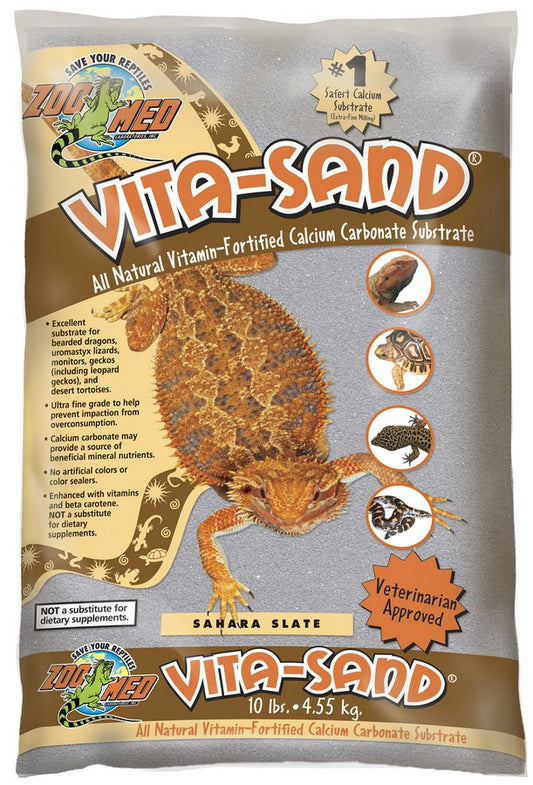 Zoo Med Vita-Sand - 10 lbs - Sahara Slate Color