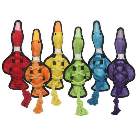 MultiPet Cross-Ropes Duck Toy - Assorted Color