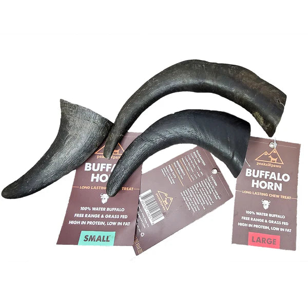 PeaksNPaws Water Buffalo Horn - 1 count