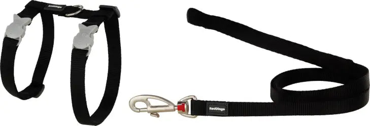 Red Dingo Classic Cat Harness and Lead Combo