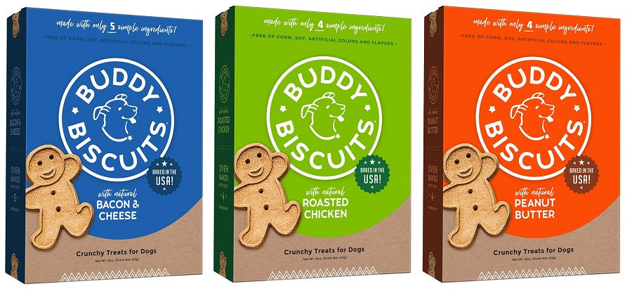 Buddy Biscuits Healthy Whole Grain Oven Baked Treats 8 oz
