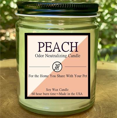 Peach 8oz. Odor Neutralizing Candle