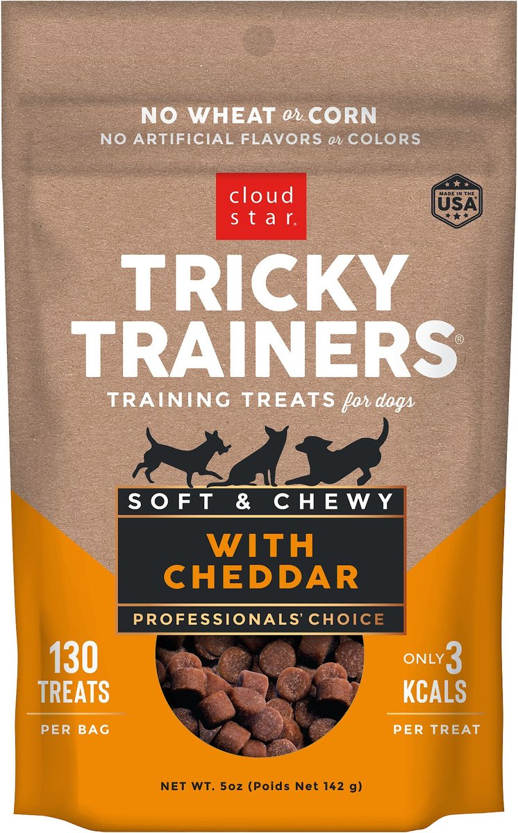 Cloud Star Tricky Trainers Chewy Treats - Cheddar 5oz