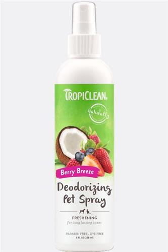 Tropiclean Deodorizing Pet Spray 8oz - Berry Breeze