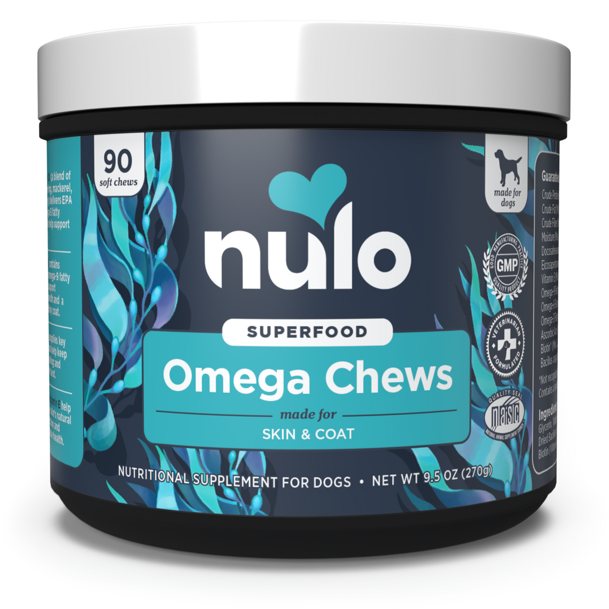 Nulo Super Food Omega Chews 90 count - Dog