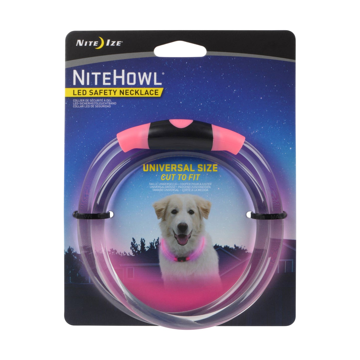 Nite Ize NiteHowl LED Safety Necklace - Tie Dye Pink